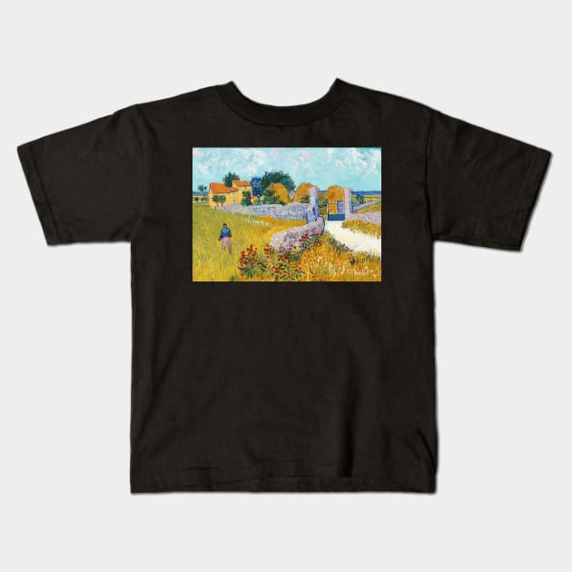 Dutch Farm House print Kids T-Shirt by GourangaStore